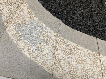 平和屋着物▽中国三大刺繍 スワトウ刺繍 訪問着 単衣 貝桶花文様 金彩 正絹 逸品 CAAS2442xi