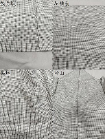 平和屋着物▽上質なお召 単衣 100亀甲 正絹 逸品 CAAS2458xi