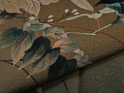 平和屋着物▽訪問着 単衣 枝花文 暈し染め 正絹 逸品 CAAS2461xi