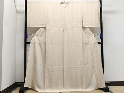 平和屋着物▽上質な色無地 単衣 色紙地紋 人色 正絹 逸品 CAAS2464xi