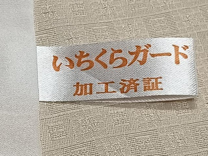 平和屋着物▽上質な色無地 単衣 色紙地紋 人色 正絹 逸品 CAAS2464xi