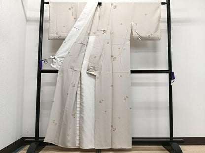 平和屋着物▽上質な小紋 単衣 源氏香 金彩 正絹 逸品 CAAS2468xi