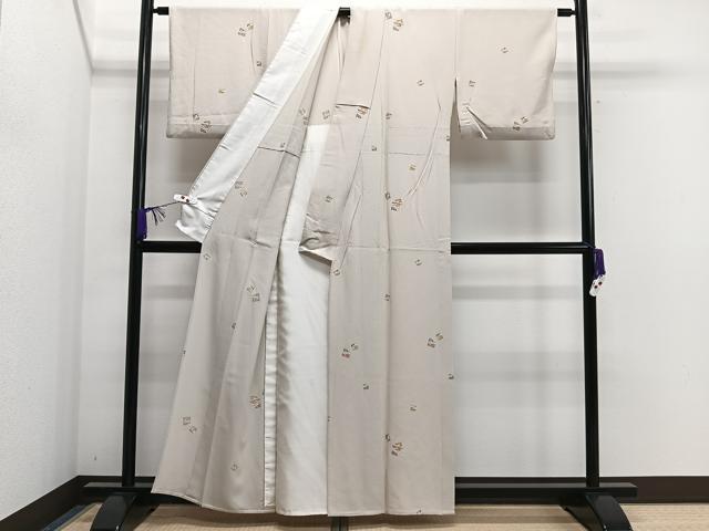 平和屋着物▽上質な小紋 単衣 源氏香 金彩 正絹 逸品 CAAS2468xi