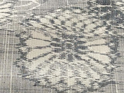 平和屋着物▽上質な紬 単衣 花唐草文 正絹 逸品 CAAS2469xi