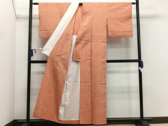 平和屋着物▽上質な紬 単衣 縞 正絹 逸品 CAAS2476xi