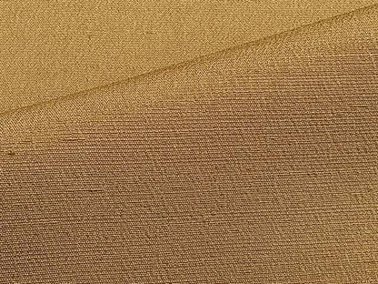 平和屋着物▽上質な色無地 単衣 黄唐茶色 御召縮緬 正絹 逸品 CAAS2477xi