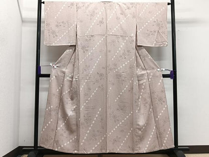 平和屋着物▽上質な小紋 単衣 絞り 辻が花 正絹 逸品 CAAS2480xi