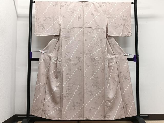 平和屋着物▽上質な小紋 単衣 絞り 辻が花 正絹 逸品 CAAS2480xi