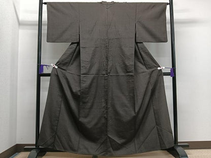 平和屋着物▽上質な小紋 単衣 抽象文 正絹 逸品 CAAS2483xi