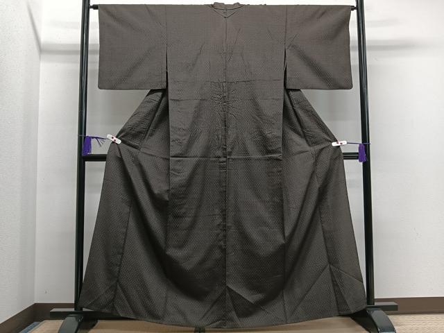 平和屋着物▽上質な小紋 単衣 抽象文 正絹 逸品 CAAS2483xi