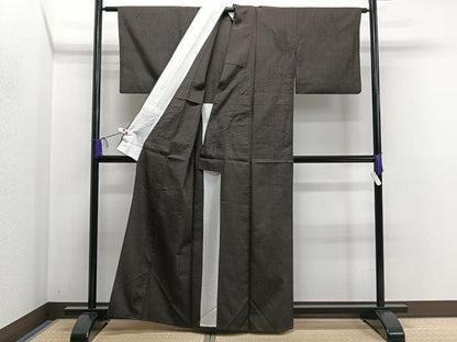 平和屋着物▽上質な小紋 単衣 抽象文 正絹 逸品 CAAS2483xi