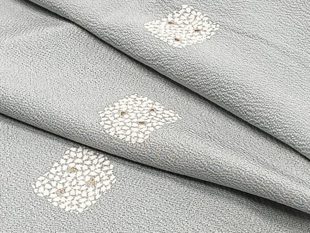 平和屋着物▽上質な小紋　単衣　舞桜　金彩　正絹　逸品　CAAS2488xi