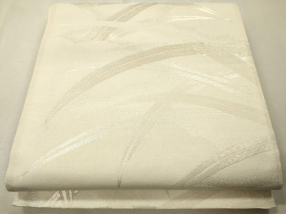 平和屋着物＊夏物 六通柄袋帯 雲取り芝草文 銀糸 正絹 逸品 CAAS3456eg