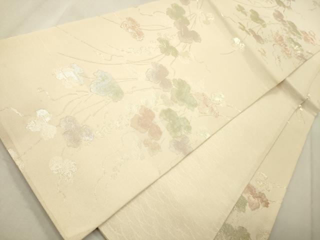 平和屋着物＊夏物 六通柄袋帯 蔦の葉文 金糸 正絹 逸品 CAAS3458eg