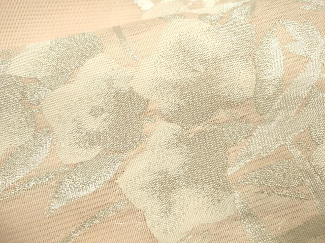 平和屋着物＊夏物　六通柄袋帯　花籠文　銀糸　正絹　逸品　未使用　CAAS3531eg