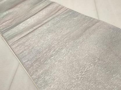 平和屋着物◎全通柄袋帯 霞文 銀糸 正絹 逸品 CAAS4085qe