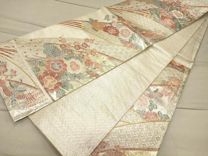 平和屋着物◎九百佐賀錦 六通柄袋帯 織匠宝文 金銀糸 正絹 逸品 CAAS4562ft