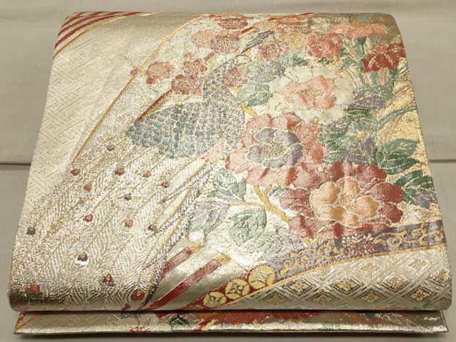 平和屋着物◎九百佐賀錦 六通柄袋帯 織匠宝文 金銀糸 正絹 逸品 CAAS4562ft