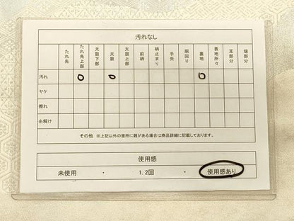 平和屋着物◎六通柄袋帯 道長吉祥文 銀糸 引箔 正絹 逸品 CAAS4682ft