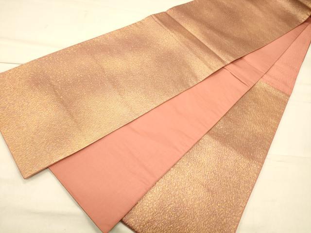 平和屋着物◎六通柄袋帯 霞文 金糸 正絹 逸品 CAAS4690ft