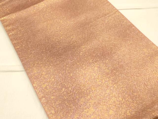 平和屋着物◎六通柄袋帯 霞文 金糸 正絹 逸品 CAAS4690ft