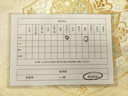 平和屋着物◎六通柄袋帯 鏡裏正倉院花文 正絹 逸品 CAAS4732ft