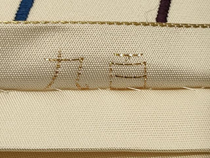 平和屋着物◎六通柄袋帯 唐織 清風錦 結び紐吉祥文 金糸 正絹 逸品 CAAS4795ft