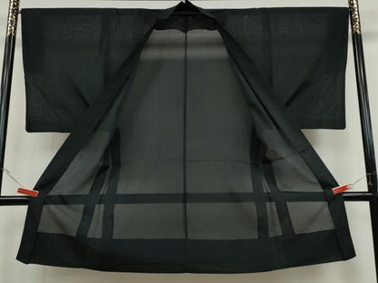 平和屋着物▽男性 長羽織 スリーシーズン 春夏秋 塵除け 紗 羊羹色 正絹 逸品 CAAS4996ut