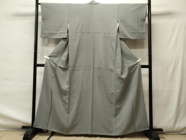 平和屋着物□お召 斜線文 正絹 逸品 CAAS5960oy
