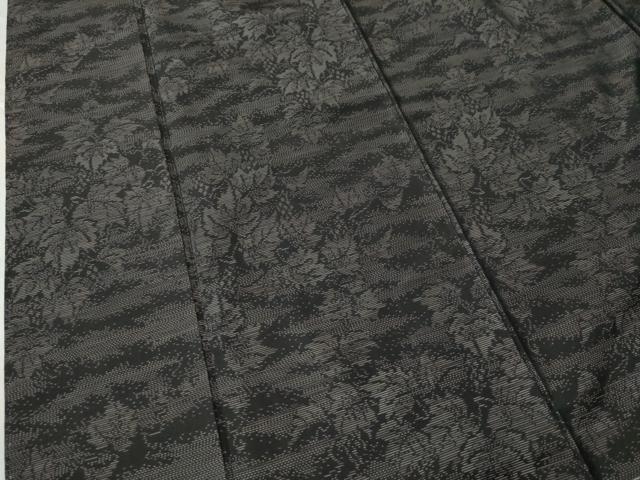 平和屋着物●本場大島紬 泥染め 葡萄 正絹 逸品 未使用 CAAS6725yc