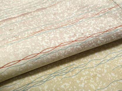 平和屋着物●石川県指定無形文化財 牛首紬 白山工房 訪問着 刺繍 霞文 正絹 逸品 CAAS6728yc