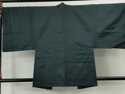 平和屋着物●男性 紬 アンサンブル 色無地 褐返色 正絹 逸品 未使用 CAAS6736yc
