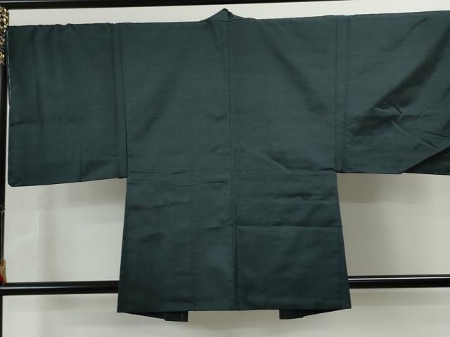 平和屋着物●男性 紬 アンサンブル 色無地 褐返色 正絹 逸品 未使用 CAAS6736yc