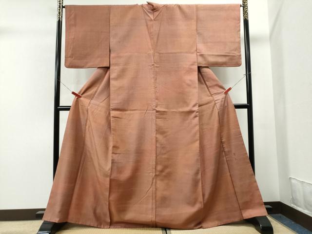 平和屋着物●上質な紬 喜匠作 霞文 正絹 逸品 CAAS6739yc