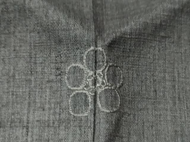 平和屋着物●訪問着 作家物 紬地 刺繍 正絹 逸品 CAAS6740yc