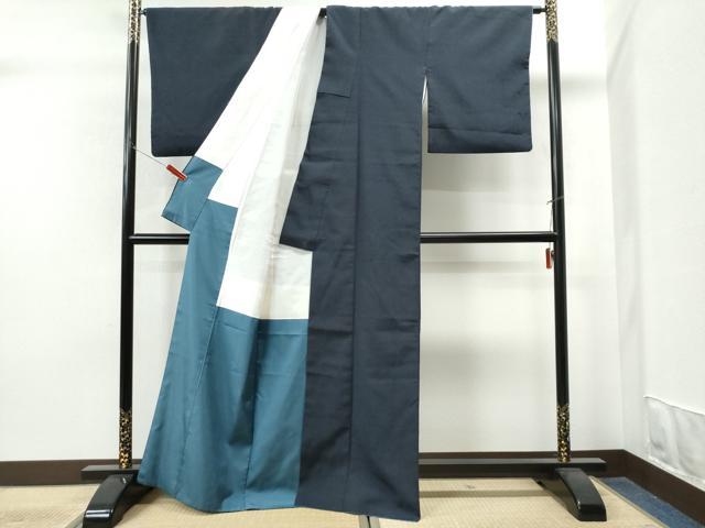 平和屋着物●本塩沢 十字絣 正絹 逸品 CAAS6744yc