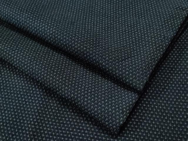 平和屋着物●本塩沢 十字絣 正絹 逸品 CAAS6744yc