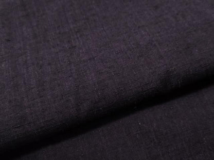 平和屋着物●本場結城紬　重要無形文化財　色無地　深紫色　正絹　逸品　CAAS6750yc