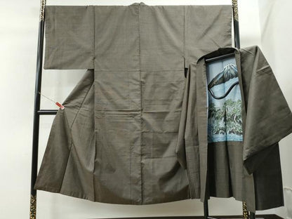平和屋着物●男性 本場大島紬 アンサンブル 吉祥文 正絹 逸品 CAAS6771yc
