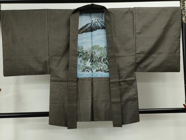 平和屋着物●男性 本場大島紬 アンサンブル 吉祥文 正絹 逸品 CAAS6771yc