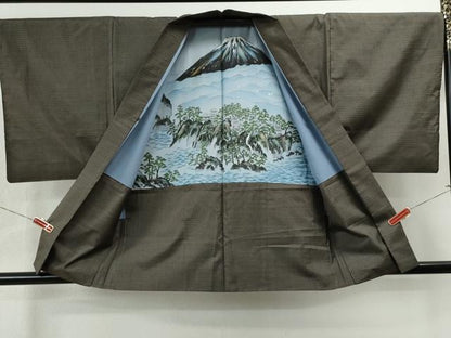 平和屋着物●男性 本場大島紬 アンサンブル 吉祥文 正絹 逸品 CAAS6771yc