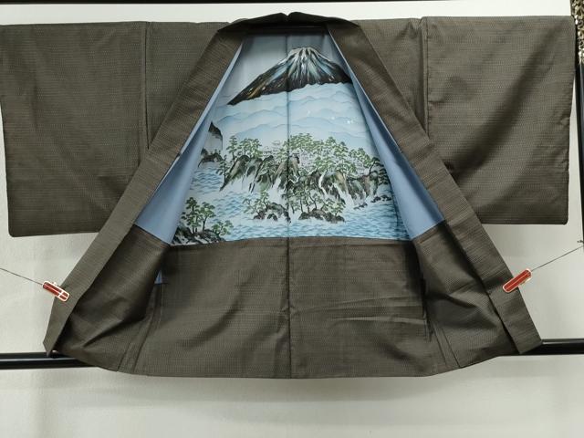 平和屋着物●男性 本場大島紬 アンサンブル 吉祥文 正絹 逸品 CAAS6771yc