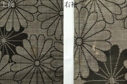 平和屋着物●本場大島紬 9マルキ 泥染め 菊尽くし 正絹 逸品 CAAS6782yc