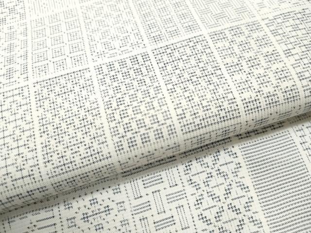 平和屋着物●本場大島紬　白大島　色紙吉祥文　ますいわ屋扱い　正絹　逸品　CAAS6799yc