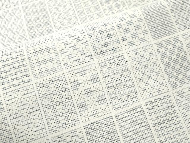 平和屋着物●本場大島紬　白大島　色紙吉祥文　ますいわ屋扱い　正絹　逸品　CAAS6799yc