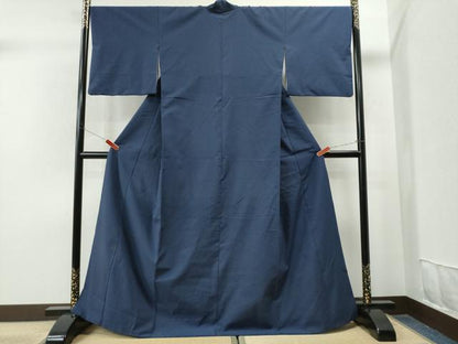 平和屋着物●綿薩摩　留紺色　銀座きしや扱い　木綿　逸品　CAAS6815yc