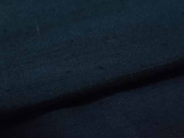 平和屋着物●男性　紬　アンサンブル　色無地　留紺色　正絹　逸品　CAAS6825yc