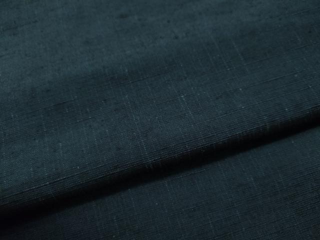 平和屋着物●男性 紬 アンサンブル 色無地 留紺色 正絹 逸品 未使用 CAAS6836yc