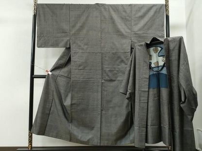 平和屋着物●男性 本場大島紬 アンサンブル 100亀甲 総詰め 正絹 逸品 CAAS6839yc