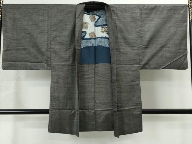 平和屋着物●男性 本場大島紬 アンサンブル 100亀甲 総詰め 正絹 逸品 CAAS6839yc